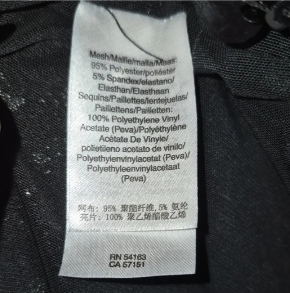 DKNY 🖤✨ Black Sequin Blouse - Picture 4 of 9